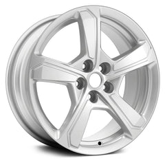 LKQ Corp - 5 Turbine-Spoke Bright Sparkle Silver Metallic 17x7 Alloy Factory Wheel for Chevy Volt 2016-2017