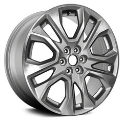 20" x 8" Alloy Remanufactured Wheel with 6 x 120 Bolt Pattern for Chevy Traverse 2018-2019 - 
Machined and Light Argent Metallic