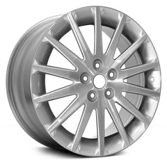 18" x 7" Alloy Remanufactured Wheel with 
5 x 110 Bolt Pattern for Saturn Aura 2007-2009 - Machined with Silver Pockets