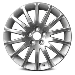 18" x 7" Alloy Remanufactured Wheel with 
5 x 110 Bolt Pattern for Saturn Aura 2007-2009 - Machined with Silver Pockets