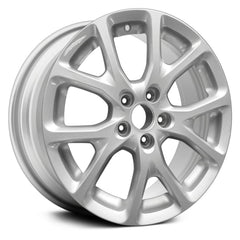 17" x 7" Alloy Remanufactured Wheel with 5 x 110 Bolt Pattern for Jeep Cherokee 2014-2017 - Sparkle Silver Metallic