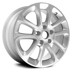 18" x 8" Alloy Remanufactured Wheel with 5 x 127 Bolt Pattern for Jeep Grand Cherokee 2014-2016 - Bright Silver