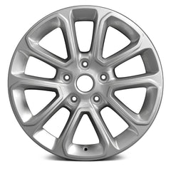 18" x 8" Alloy Remanufactured Wheel with 5 x 127 Bolt Pattern for Jeep Grand Cherokee 2014-2016 - Bright Silver