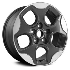 16" x 6.5" Alloy Remanufactured Wheel with 5 x 110 Bolt Pattern for Jeep Renegade 2015-2016 - Machined and Medium Charcoal Metallic