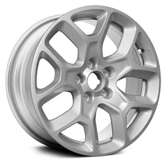 LKQ Corp - 5 Y-Spoke Silver 17x7 Alloy Factory Wheel - Replica for Jeep Renegade 2015-2017