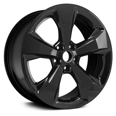 18" x 7" Alloy Remanufactured Wheel with 5 x 110 Bolt Pattern for Jeep Cherokee 2016-2017 - Gloss Black