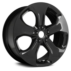 18" x 7" Alloy Remanufactured Wheel with 5 x 110 Bolt Pattern for Jeep Compass 2017–2018 - Black