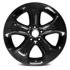 18" x 7" Alloy Remanufactured Wheel with 5 x 110 Bolt Pattern for Jeep Compass 2017–2018 - Black