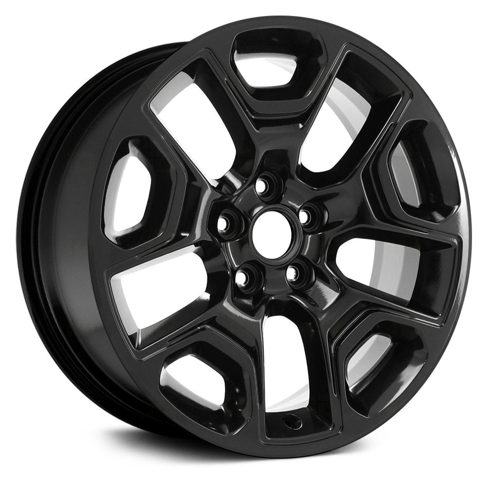 17" x 7.5" Alloy Remanufactured Wheel with 5 x 110 Bolt Pattern for Jeep Cherokee 2019 - Black