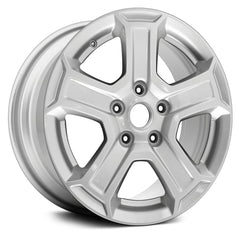 17" x 7.5" Alloy Remanufactured Wheel with 5 x 139.7 Bolt Pattern for Jeep Wrangler 2018-2019 - Sparkle Silver