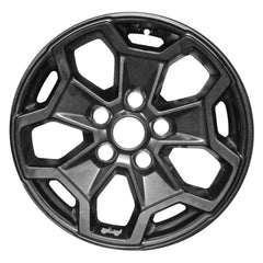 17" x 7.5" Alloy Remanufactured Wheel with 
5 x 127 Bolt Pattern for Jeep Wrangler 2023 - Painted Satin Black with Dark Gray Sticker