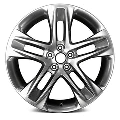 19" x 8.5" Alloy Remanufactured Wheel with 5 x 108 Bolt Pattern for Lincoln MKC 2015–2017 - Light Silver Metallic