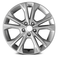 17" x 7.5" Alloy Replica Wheel with 5 x 108 Bolt Pattern for ALYHT044U45N - Sparkle Silver