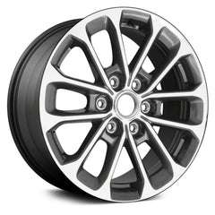 18" x 7.5" Alloy Remanufactured Wheel with 6 x 135 Bolt Pattern for Ford F-150 2018 - Machined and Dark Charcoal