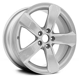 18" x 8" Alloy Remanufactured Wheel with 
5 x 112 Bolt Pattern for Audi A6 2012 - 
Bright Silver Metallic Face