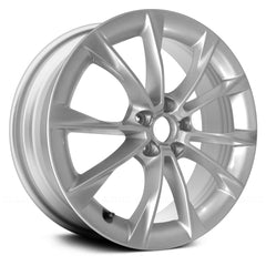 LKQ Corp - 5 V-Spoke Bright Silver Metallic Face 18x8.5 Alloy Factory Wheel for Audi S5 2013-2014
