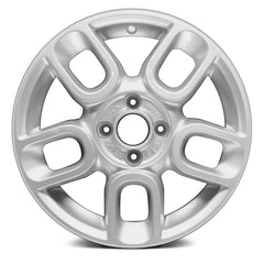 LKQ Corp - Double 5-Spoke Silver 15x6 Alloy Factory Wheel for Fiat 500 2012-2017