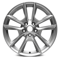 LKQ Corp - 5 V-Spoke Silver 18x8 Alloy Factory Wheel - Replica for Nissan Maxima 2009-2011
