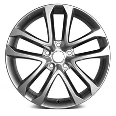 18" x 7.5" Alloy Remanufactured Wheel with 5 x 114.3 Bolt Pattern for Nissan Altima 2009–2013 - Hyper Silver