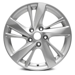 17" x 7.5" Alloy Remanufactured Wheel with 5 x 114.3 Bolt Pattern for Nissan Altima 2013-2015 - Silver Metallic