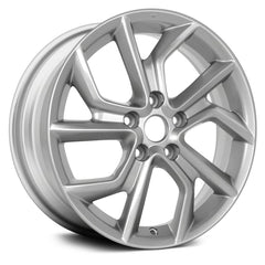 17" x 6.5" Alloy Remanufactured Wheel with 5 x 114.3 Bolt Pattern for Nissan Sentra 2013-2015 - Medium Silver Metallic