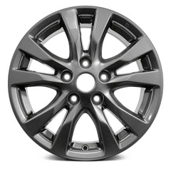 LKQ Corp - 5 V-Spoke Medium Charcoal Metallic 16x7 Alloy Factory Wheel for Nissan Altima 2014-2018