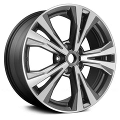 20" x 7.5" Alloy Remanufactured Wheel with 5 x 114.3 Bolt Pattern for Nissan Pathfinder 2017 - Machined and Dark Charcoal