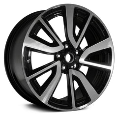 19" x 7" Alloy Replica Wheel with 5 x 114.3 Bolt Pattern for Nissan Qashqai 2017-2018 - Machined And Black