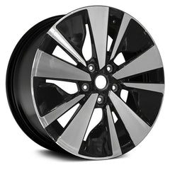 17" x 7.5" Alloy Replica Wheel with 5 x 114.3 Bolt Pattern for Nissan Altima 2019 - Machined And Black