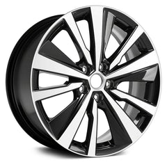 19" x 8" Alloy Replica Wheel with 5 x 114.3 Bolt Pattern for Nissan Altima 2019-2022 - Black with Machined Face