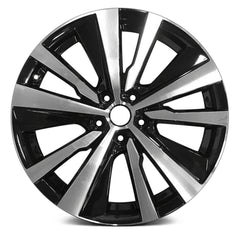 19" x 8" Alloy Replica Wheel with 5 x 114.3 Bolt Pattern for Nissan Altima 2019-2022 - Black with Machined Face