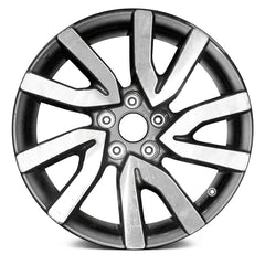 18" x 8" Alloy Remanufactured Wheel with 5 x 120 Bolt Pattern for Honda Pilot 2019-2020 - Machined and Medium Charcoal Metallic