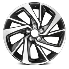 18" x 7.5" Alloy Remanufactured Wheel with 5 x 114.3 Bolt Pattern for Honda HR-V 2019 - Machined and Black