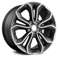18" x 7.5" Alloy Remanufactured Wheel with 5 x 114.3 Bolt Pattern for Honda CR-V 2020-2021 - Machined and Dark Charcoal