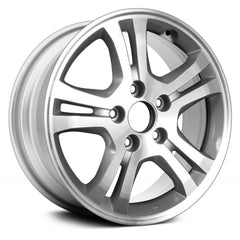 16" x 6.5" Alloy Remanufactured Wheel with 5 x 114.3 Bolt Pattern for Honda Accord 2006-2007 - 
Silver