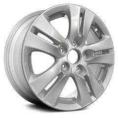 16" x 6.5" Alloy Remanufactured Wheel with 5 x 114.3 Bolt Pattern for Honda Accord 2008-2012 - Silver