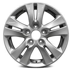 16" x 6.5" Alloy Remanufactured Wheel with 5 x 114.3 Bolt Pattern for Honda Accord 2008-2012 - Silver