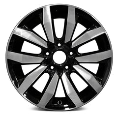 17" x 7" Alloy Remanufactured Wheel with 5 x 114.3 Bolt Pattern for Honda Civic 2014-2015 - Machined and Black