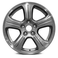 LKQ Corp - 5-Spoke Machined Spoke with Gray Insets and Pockets 18x7.5 Alloy Factory Wheel for Honda Pilot 2012-2015
