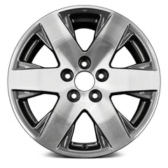 18" x 7.5" Alloy Remanufactured Wheel with 5 x 120 Bolt Pattern for Honda Pilot 2012-2015 - Machined and Medium Charcoal