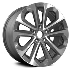 ALUMINUM WHEEL -  18 x 8 -  55MM OFFSET -  5 DOUBLE SPOKE -  5 STUD/LUG -  4.5