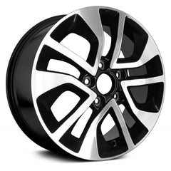 LKQ Corp - 10 Spiral-Spoke Machined and Black 16x6.5 Alloy Factory Wheel for Honda Civic 2013-2015