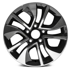LKQ Corp - 10 Spiral-Spoke Machined and Black 16x6.5 Alloy Factory Wheel for Honda Civic 2013-2015
