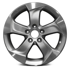 17" x 7.5" Alloy Remanufactured Wheel with 5 x 114.3 Bolt Pattern for Honda HR-V 2016-2017 - Machined and Silver Metallic