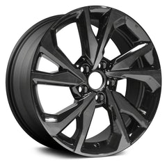18" x 8" Alloy Remanufactured Wheel with 
5 x 114.3 Bolt Pattern for Honda Civic 2017-2018 - 
Machined and Dark Charcoal