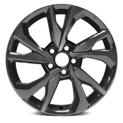 18" x 8" Alloy Remanufactured Wheel with 
5 x 114.3 Bolt Pattern for Honda Civic 2017-2018 - 
Machined and Dark Charcoal