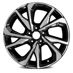 18" x 8" Alloy Remanufactured Wheel with 5 x 114.3 Bolt Pattern for Honda Civic 2017 - Machined and Gloss Back