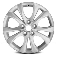 17" x 7" Alloy Remanufactured Wheel with 5 x 114.3 Bolt Pattern for Mazda 3 2010-2011 - Silver