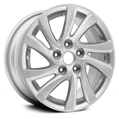 16" x 6.5" Alloy Remanufactured Wheel with 5 x 114.3 Bolt Pattern for Mazda 3 2012-2014 - Silver