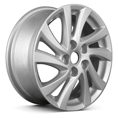 16" x 6.5" Alloy Remanufactured Wheel with 5 x 114.3 Bolt Pattern for Mazda 3 2012-2014 - Silver